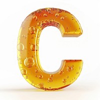 Letter C yellow bubble number.
