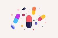 Pills capsule medication variation.