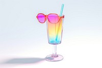 Summer glass cocktail drink.