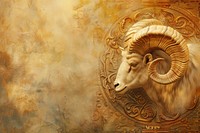 Zodiac Aries backgrounds livestock animal.