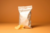 Chips bag s food aluminium crumpled.