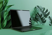 Notebook mockup computer laptop portability.