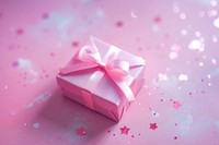 Gift box gradient background pink love red.