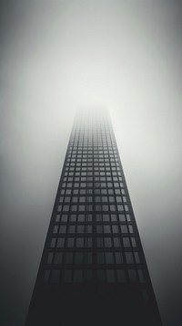 Cool wallpaper black skyscraper fog architecture building.