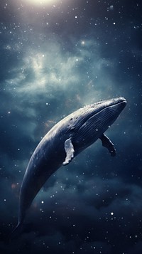 Whale animal mammal space.