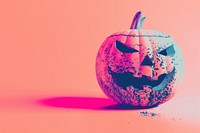 Halloween pumpkin anthropomorphic jack-o'-lantern representation.