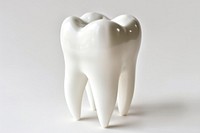Photo of dental white toothbrush porcelain.