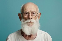 Elderly people face portrait photography glasses.