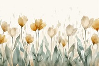 Tulip forest watercolor background backgrounds outdoors painting.
