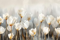 White tulip forest watercolor background backgrounds blossom flower.