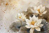 White lotus watercolor background backgrounds painting pattern.