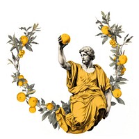 God statue fruit lemon adult.