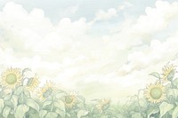 Sky and sunflower feild backgrounds outdoors plant.