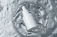 Serum skincare packaging bottle white water.