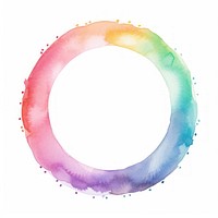Rainbow frame watercolor white background accessories accessory.
