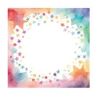 Stars frame watercolor backgrounds paper white background.