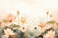 Lotus forest watercolor background painting backgrounds flower.