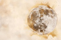 Moon watercolor background backgrounds astronomy outdoors.