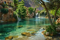 Las Vegas beautiful place landscape wilderness waterfall.