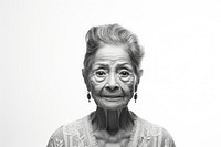 Older woman hispanic portrait adult white.