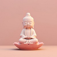Buddha sitting on lotus buddha representation spirituality.