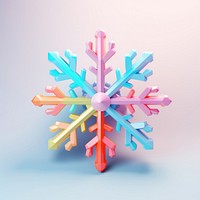 Colorful snowflake celebration creativity decoration.