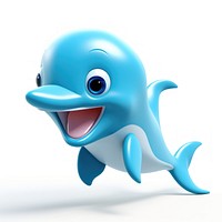 Funny face dolphin animal mammal toy.