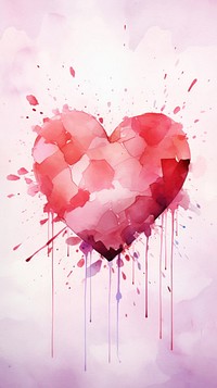 Broken heart backgrounds creativity splattered.