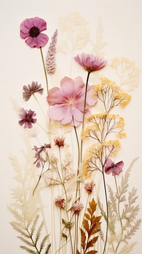 Real pressed lots summer flower painting pattern plant.