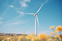 Wind turbine windmill outdoors machine.