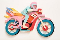 Mortorcycle vehicle art representation.