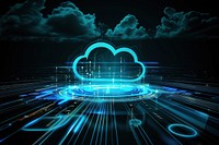 Cloud Technology backgrounds technology abstract.