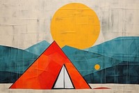 Camping art painting architecture.