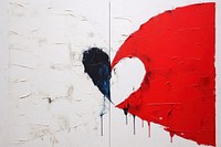 Abstract heart ripped couples paper painting backgrounds creativity.