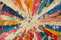 Fireworks art abstract painting.