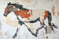 Horse art painting animal.