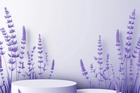 Lavender podium backdrop flower purple plant.