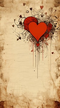 Rustic heart paper backgrounds creativity.