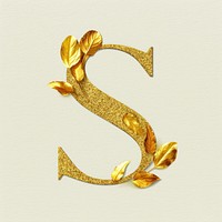 Gold jewelry font text.