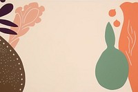 Vegetable border backgrounds painting pattern.