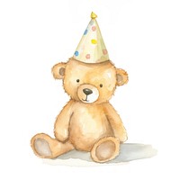 Teddy bear party toy hat.