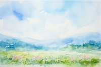 Landscape outdoors painting nature.