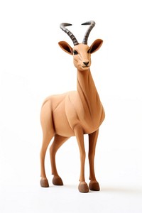 Antelope made up of clay wildlife animal mammal.