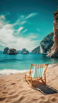 Beach in Italy furniture outdoors vacation.