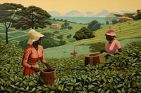 Assam tea agriculture outdoors nature.