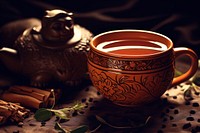 Assam tea no text pottery drink.