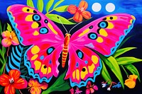 Butterfly painting pattern insect.