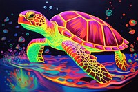 Painting reptile animal turtle.