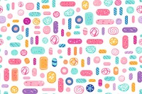 Colors candys pattern backgrounds repetition.