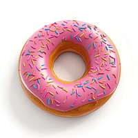 Donut in Alphabet Shaped of T donut dessert shape.